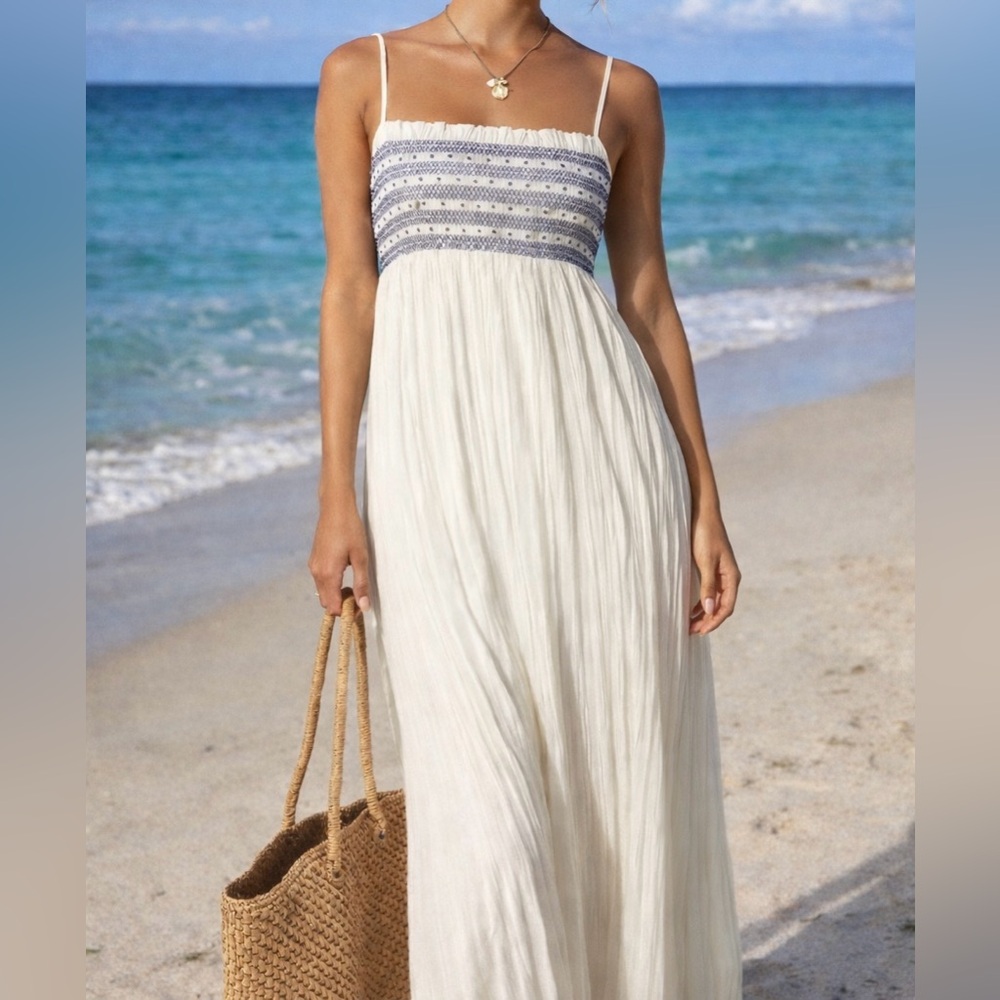 J. Crew Catania Crinkled Dress NWT S